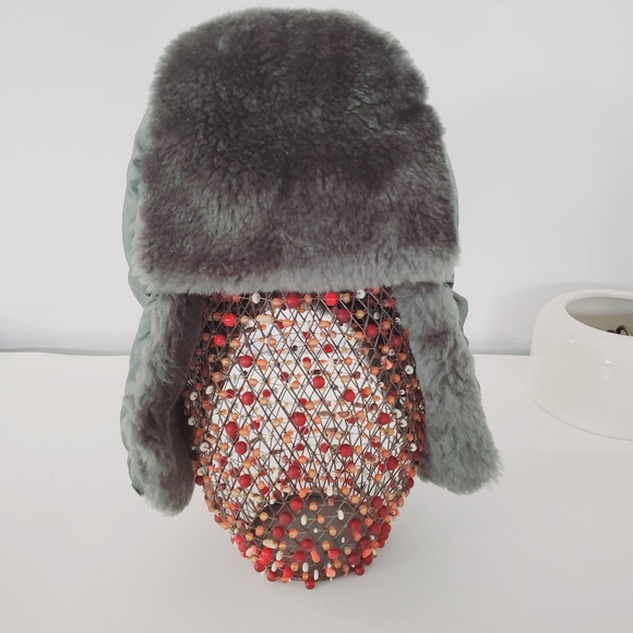 60s PROPPER Med Helmet Flyers Winter Hat B9B Green Nylon Aviator Pilot NO STRAP! - Picture 2 of 13